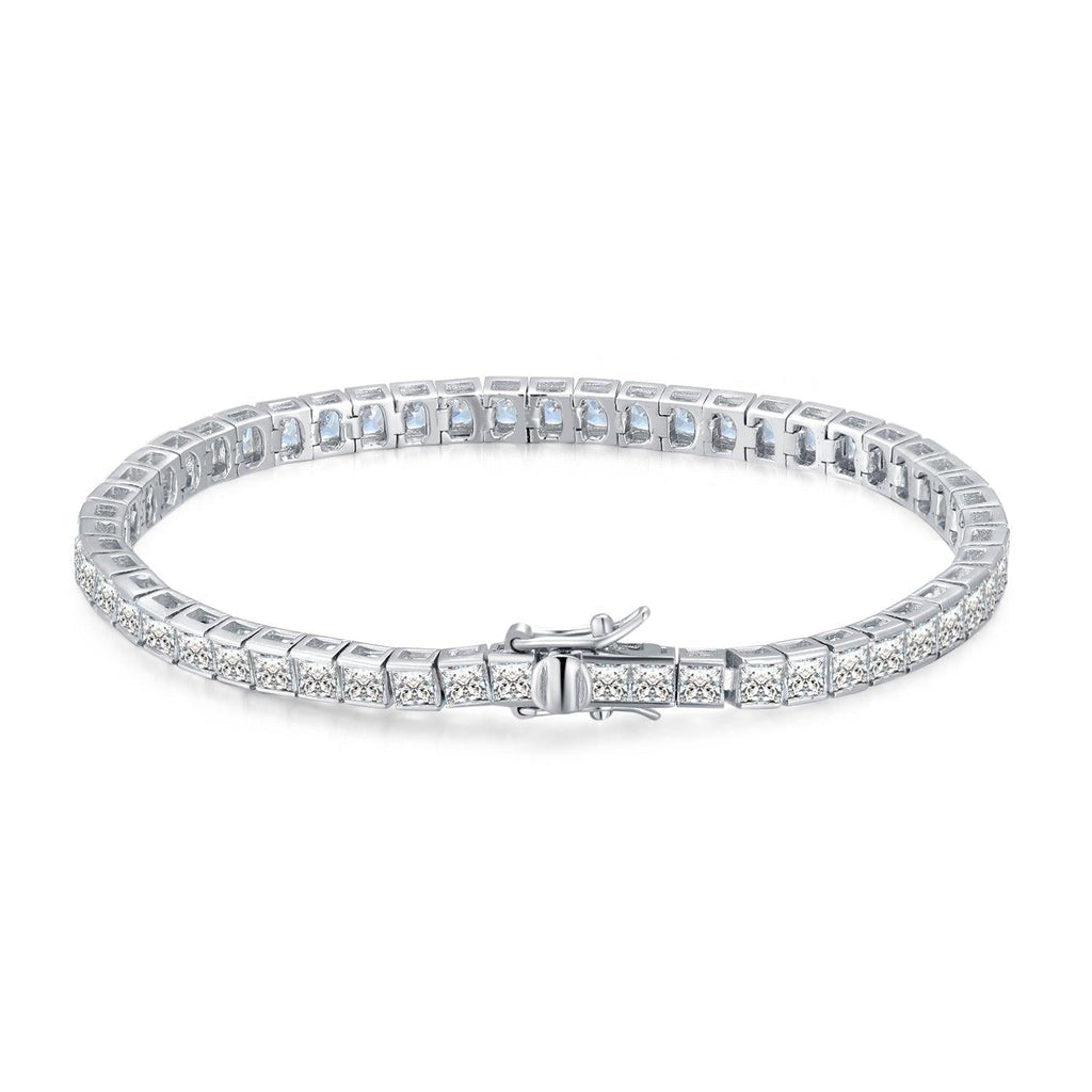 Sparkling Princess Bracelets Diamond 18K White Gold Plated Banglet Tennis Bracelet - Trendolla Jewelry