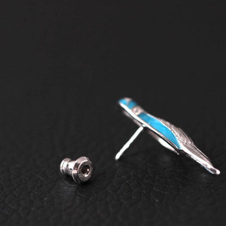 Trendolla Sterling Silver Kingfisher Pin Brooch - Trendolla Jewelry